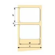 OEM samolepicí etikety 100mm x 50mm, bílý papír, cena za 1000 ks
