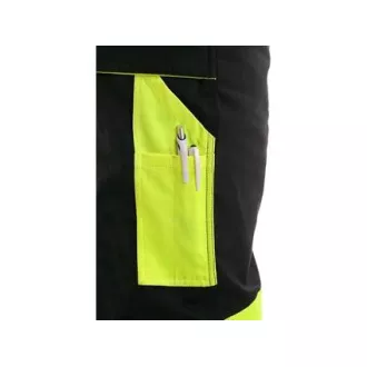 Kalhoty do pasu CXS SIRIUS BRIGHTON, černo-žlutá, vel. 52 Kalhoty do pasu CXS SIRIUS BRIGHTON, černo-žlutá, vel. 52