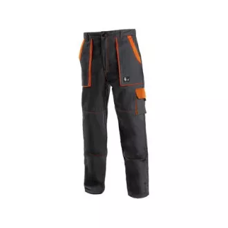 Kalhoty do pasu CXS LUXY JOSEF, pánské, černo-oranžové, vel. 48 Kalhoty do pasu CXS LUXY JOSEF, pánské, černo-oranžové, vel. 48