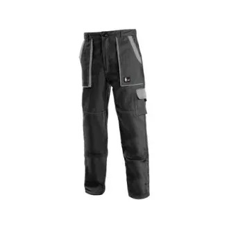 Kalhoty do pasu CXS LUXY JOSEF, pánské, černo-šedé, vel. 48 Kalhoty do pasu CXS LUXY JOSEF, pánské, černo-šedé, vel. 48