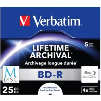 VERBATIM MDisc BD-R(5-pack)Jewel/4x/25GB VERBATIM MDisc BD-R(5-pack)Jewel/4x/25GB