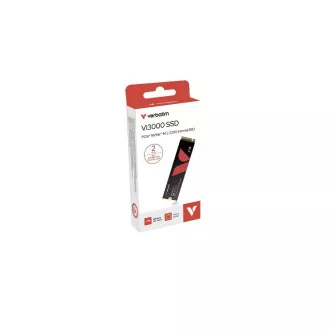 VERBATIM SSD Vi3000 Internal PCIe NVMe M.2 SSD 2TB, W 3000/ R 3300 MB/s VERBATIM SSD Vi3000 Internal PCIe NVMe M.2 SSD 2TB, W 3000/ R 3300 MB/s