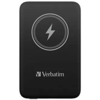 VERBATIM Powerbanka Charge 'n' Go, Magnetická, 10000 mAh, USB-C, Černá VERBATIM Powerbanka Charge 'n' Go, Magnetická, 10000 mAh, USB-C, Černá