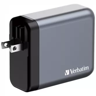 VERBATIM GaN Nabíječka do sítě GNC-240, 240W, 3x USB-C, 1x USB VERBATIM GaN Nabíječka do sítě GNC-240, 240W, 3x USB-C, 1x USB