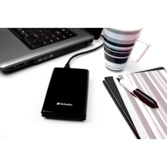 VERBATIM externí SSD 1TB Store \'n\' Go Slim Portable USB 3.0, USB-A/USB-C, černá VERBATIM externí SSD 1TB Store \'n\' Go Slim Portable USB 3.0, USB-A/USB-C, černá