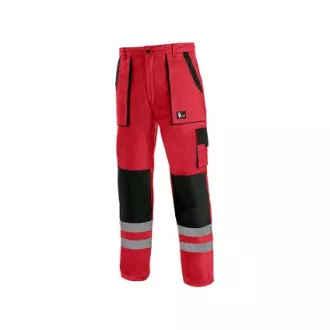 Kalhoty CXS LUXY BRIGHT, pánské, červeno-černé, 64 Kalhoty CXS LUXY BRIGHT, pánské, červeno-černé, 64