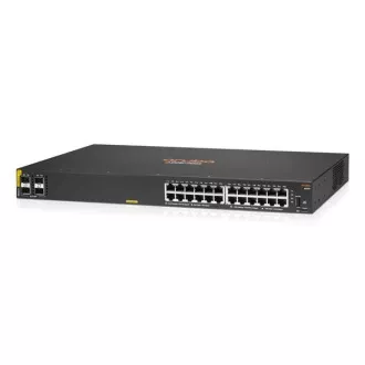 HPE Aruba Networking CX 6000 24G Class4 PoE 4SFP 370W Switch RENEW R8N87A