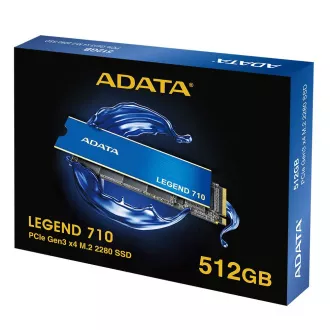 ADATA SSD 512GB LEGEND 710 PCIe Gen3x4 M.2 2280 (R:2400/ W:1800MB/s) ADATA SSD 512GB LEGEND 710 PCIe Gen3x4 M.2 2280 (R:2400/ W:1800MB/s)