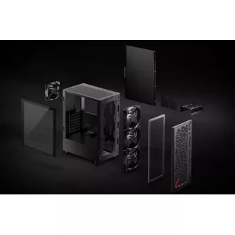 ADATA XPG case VALOR AIR Mid-Tower, bez zdroje, 4x 120mm Fan, Černá ADATA XPG case VALOR AIR Mid-Tower, bez zdroje, 4x 120mm Fan, Černá