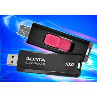 ADATA Externí SSD 1TB SC610, USB-A 3.2, černá ADATA Externí SSD 1TB SC610, USB-A 3.2, černá