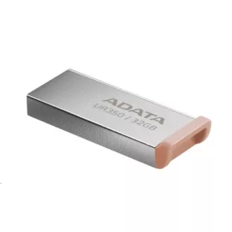 ADATA Flash Disk 128GB UR350, USB 3.2 Dash Drive, kov hnědá ADATA Flash Disk 128GB UR350, USB 3.2 Dash Drive, kov hnědá