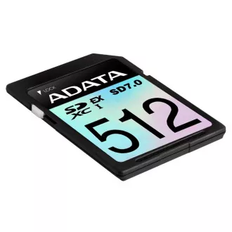 ADATA SDXC karta 512GB Extreme, PCIe Gen3, UHS-I, C10, V30, (R:800/W:700 MB/s) ADATA SDXC karta 512GB Extreme, PCIe Gen3, UHS-I, C10, V30, (R:800/W:700 MB/s)