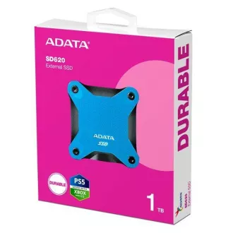 ADATA Externí SSD 1TB SD620, USB Micro-B, USB 3.2 Gen 2, R:520/W:460MB/s, modrá ADATA Externí SSD 1TB SD620, USB Micro-B, USB 3.2 Gen 2, R:520/W:460MB/s, modrá