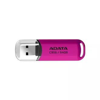 ADATA Flash Disk 64GB C906, USB 2.0, růžová ADATA Flash Disk 64GB C906, USB 2.0, růžová