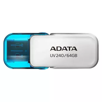 ADATA Flash Disk 64GB UV240, USB 2.0, bílá ADATA Flash Disk 64GB UV240, USB 2.0, bílá