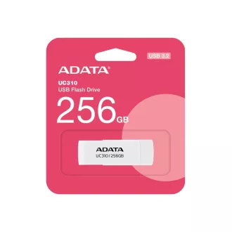 ADATA Flash Disk 256GB UC310, USB 3.2, bílá ADATA Flash Disk 256GB UC310, USB 3.2, bílá