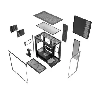 ADATA XPG case INVADER X Mid-Tower, bez zdroje, bez ventilátorů, Černá ADATA XPG case INVADER X Mid-Tower, bez zdroje, bez ventilátorů, Černá