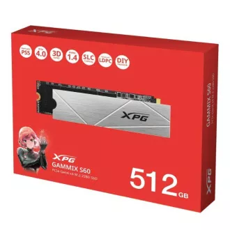 ADATA SSD 512GB XPG GAMMIX S60, PCIe Gen4x4, M.2 2280, (R:4700/ W:1700MB/s) ADATA SSD 512GB XPG GAMMIX S60, PCIe Gen4x4, M.2 2280, (R:4700/ W:1700MB/s)