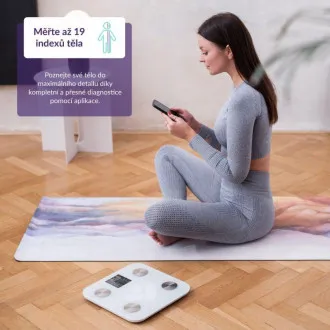 TrueLife FitScale W7 BT - Bioelektrická impedanční bluetooth váha - bílá TrueLife FitScale W7 BT - Bioelektrická impedanční bluetooth váha - bílá
