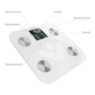 TrueLife FitScale W7 BT - Bioelektrická impedanční bluetooth váha - bílá TrueLife FitScale W7 BT - Bioelektrická impedanční bluetooth váha - bílá