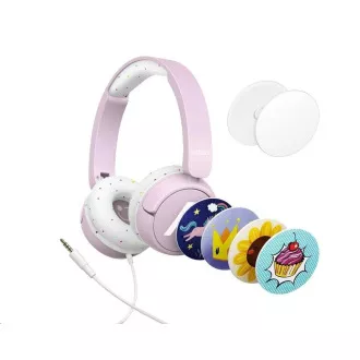 LAMAX SoundKid1 - náhlavní sluchátka - růžová LAMAX SoundKid1 - náhlavní sluchátka - růžová