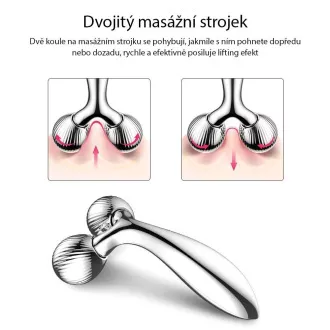 TOUCHBEAUTY 1613AS Masážní váleček na obličej stříbrný TOUCHBEAUTY 1613AS Masážní váleček na obličej stříbrný