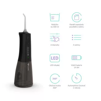 TrueLife AquaFloss Compact L100 Black - ústní sprcha