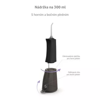 TrueLife AquaFloss Compact L100 Black - ústní sprcha
