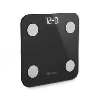 TrueLife FitScale W1 BT Black - bioelektrická impedanční bluetooth váha TrueLife FitScale W1 BT Black - bioelektrická impedanční bluetooth váha