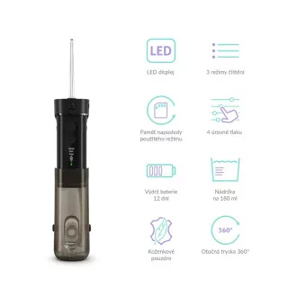 TrueLife AquaFloss Mini M50 - ústní sprcha - černá TrueLife AquaFloss Mini M50 - ústní sprcha - černá