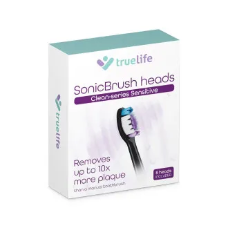 TrueLife SonicBrush Clean-series heads Sensitive black 8 pack TrueLife SonicBrush Clean-series heads Sensitive black 8 pack