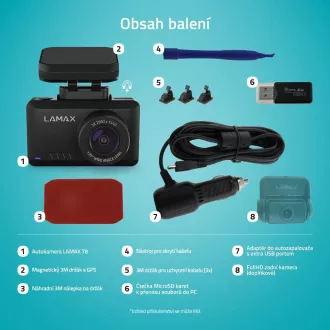 LAMAX T8 - kamera do auta