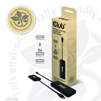 Club3D hub 1xUSB-C na 4xUSB-C, 10Gbps port, PD 3.0 Club3D hub 1xUSB-C na 4xUSB-C, 10Gbps port, PD 3.0