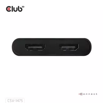 Club3D Video rozbočovač USB-C/A na 2xHDMI 2.0, Dual Monitor, 4K60Hz (M/F) Club3D Video rozbočovač USB-C/A na 2xHDMI 2.0, Dual Monitor, 4K60Hz (M/F)
