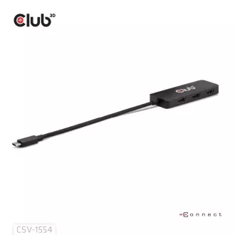 Club3D hub MST USB-C na 3xHDMI, Single: 8K30Hz, Triple: 4K60Hz Club3D hub MST USB-C na 3xHDMI, Single: 8K30Hz, Triple: 4K60Hz