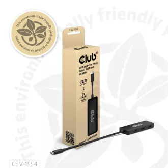 Club3D hub MST USB-C na 3xHDMI, Single: 8K30Hz, Triple: 4K60Hz Club3D hub MST USB-C na 3xHDMI, Single: 8K30Hz, Triple: 4K60Hz