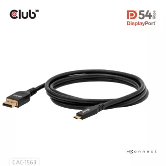 Club3D Kabel USB-C na DisplayPort 2.1 DP54 Bi-Directional, 8K120Hz, 4K480Hz, 2m Club3D Kabel USB-C na DisplayPort 2.1 DP54 Bi-Directional, 8K120Hz, 4K480Hz, 2m