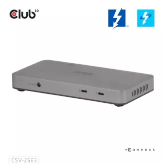 Club3D hub Thunderbolt 5 5v1, 3x USB-C TB5, 1x USB-A, 1x8K60Hz, 3x 5K60Hz, certifikace Thunderbolt Share, 180W Club3D hub Thunderbolt 5 5v1, 3x USB-C TB5, 1x USB-A, 1x8K60Hz, 3x 5K60Hz, certifikace Thunderbolt Share, 180W