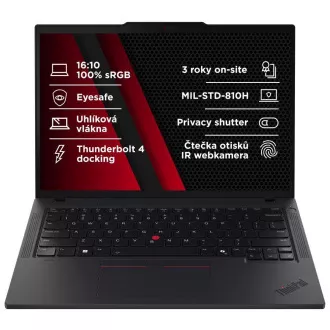 LENOVO NTB Thinkpad T14 AMD G6 - Ryzen7 AI PRO 350, 14" 2.8K OLED Touch, 32GB, 1TBSSD, IRcam, W11P LENOVO NTB Thinkpad T14 AMD G6 - Ryzen7 AI PRO 350, 14" 2.8K OLED Touch, 32GB, 1TBSSD, IRcam, W11P