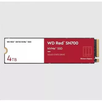 WD RED SSD NVMe 4TB PCIe SN700 Powered by SanDisk, Geb3 8GB/s, (R:3400/W:3100 MB/s) TBW 5100 WD RED SSD NVMe 4TB PCIe SN700 Powered by SanDisk, Geb3 8GB/s, (R:3400/W:3100 MB/s) TBW 5100