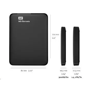 WD Elements Portable 6TB, Externí HDD, USB 3.0, černá WD Elements Portable 6TB, Externí HDD, USB 3.0, černá