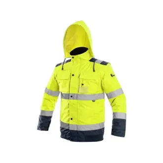 Bunda CXS LUTON, výstražná, pánská, žluto-modrá, vel. M Bunda CXS LUTON, výstražná, pánská, žluto-modrá, vel. M