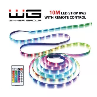 WG - LED pásek WG10, 10 metrů, s ovladačem, IP 65, se síťovým adaptérem WG - LED pásek WG10, 10 metrů, s ovladačem, IP 65, se síťovým adaptérem