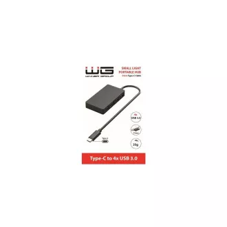 WG - HUB Type-C na 4x USB-A, USB 3.0, 5Gbps, černá WG - HUB Type-C na 4x USB-A, USB 3.0, 5Gbps, černá