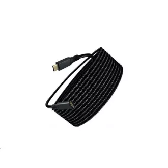 WG - Prodlužovací kabel USB-C (male) na USB-C (female), 2 metry, nylonový oplet, černá WG - Prodlužovací kabel USB-C (male) na USB-C (female), 2 metry, nylonový oplet, černá