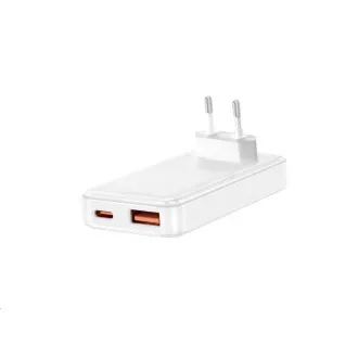 WG - Síťová nabíječka GaN 2x USB, 1x USB-C 30W + 1x USB-A 18W, white WG - Síťová nabíječka GaN 2x USB, 1x USB-C 30W + 1x USB-A 18W, white