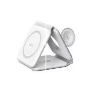 WG - Bezdrátová nabíječka WGMaxFlex 3in1 / Skládací / 15W+5W+2.5W / WG 42 / white