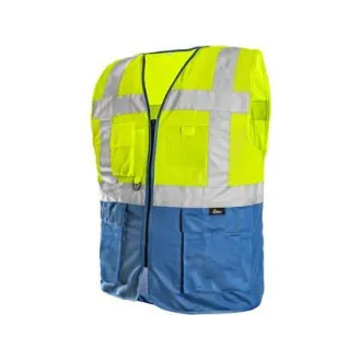 Vesta BOLTON, výstražná, žluto-modrá, vel. 2XL Vesta BOLTON, výstražná, žluto-modrá, vel. 2XL