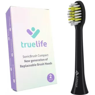 TrueLife SonicBrush Compact Heads Black Sensitive TrueLife SonicBrush Compact Heads Black Sensitive