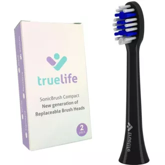 TrueLife SonicBrush Compact Heads Black Whiten TrueLife SonicBrush Compact Heads Black Whiten
